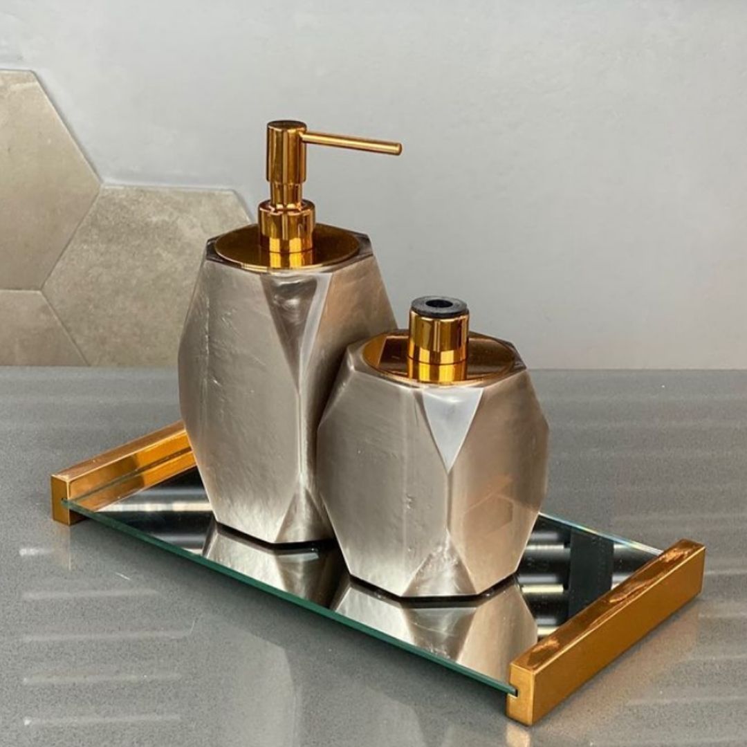 KIT DE BANHEIRO LUXO RESIMETAL