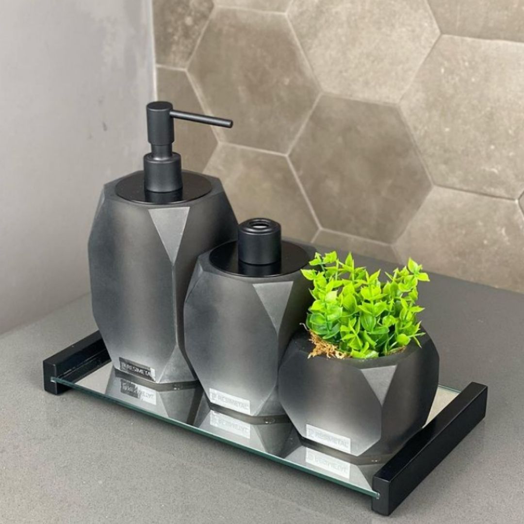 KIT DE BANHEIRO LUXO RESIMETAL
