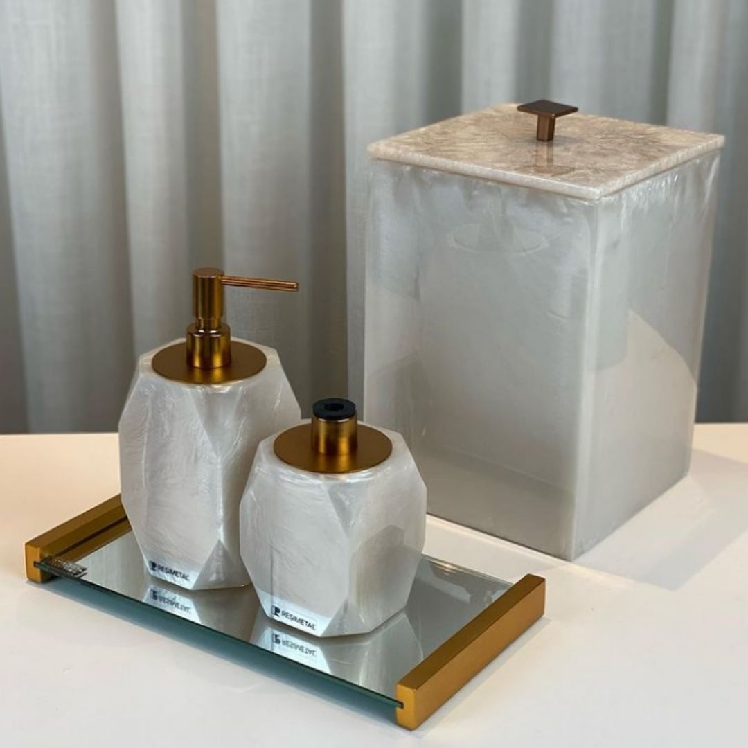 KIT DE BANHEIRO LUXO RESIMETAL